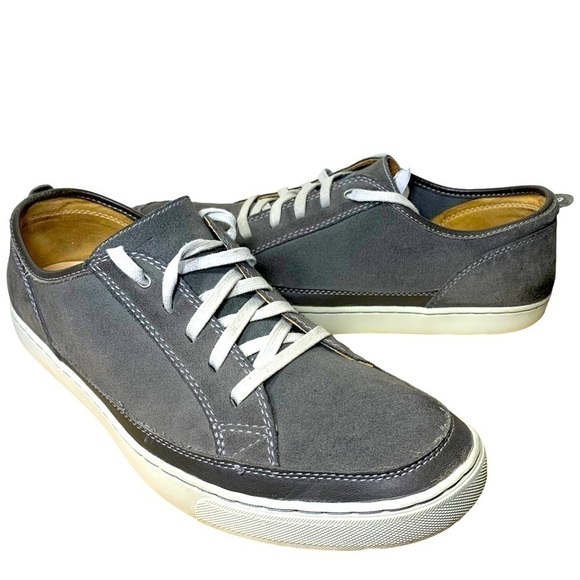 Rockport K59271 Adiprene By Adidas Gray Suede Leather Sneakers Lace up Shoes 13 - Picture 1 of 16
